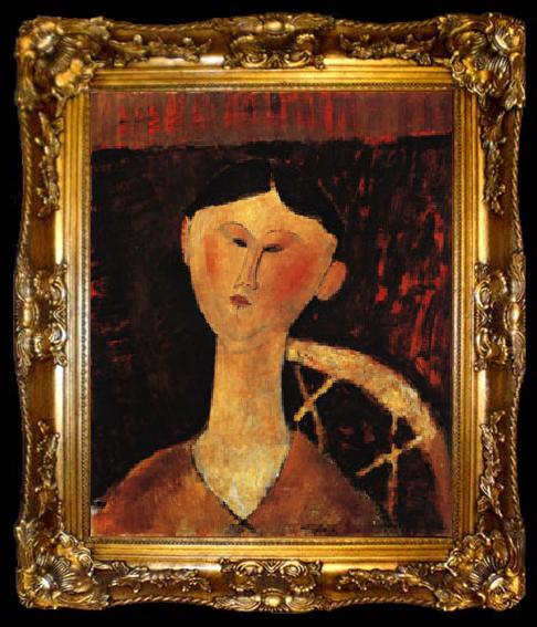 framed  Amedeo Modigliani Portrait of Mrs. Hastings, ta009-2